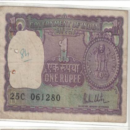 06 DECEMBER 80 VINTAGE Rs 1 BIG COIN ISSUE CURRENCY SPECIAL DATE