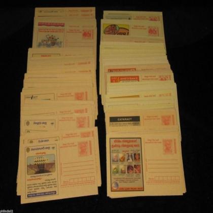 100 DIFFRENT MEGHDOOOT POST CARDS UNUSED AND IN MINT CONDITION LOT