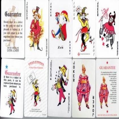 10 DIFFERENT JOKERS CARD HIGHLY COLLECTIBLES LOT 1