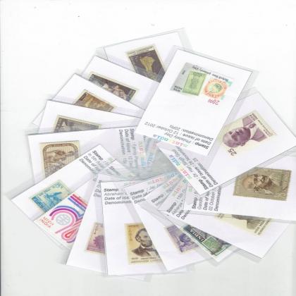 15 DIFFERENT INDIAN BEAUTIFUL POSTAL STAMPS WITH DISPLAYABLE PACKET SET LOT no 1