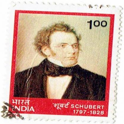 1797 to 1828 SCHUBERT COMMEMORATIVE STAMP CSB 12