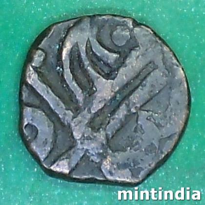 1850 to 1898 Princely state of Sailana KING DULHE SINGHJ HALF PAISA COIN AB98