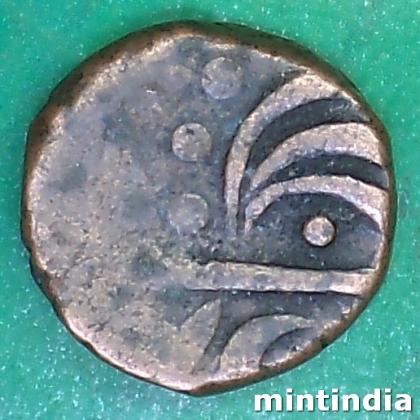 1850 to 1898 SAILANA PRINCELY STATE  KING DULHE SINGHJ 1 PAISA COIN AB109