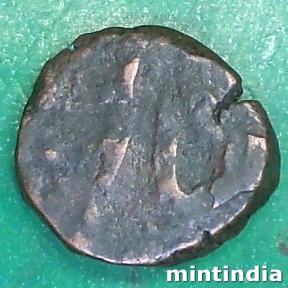 1850 to 1898 SAILANA PRINCELY STATE  KING DULHE SINGHJ 1 PAISA COIN AB54