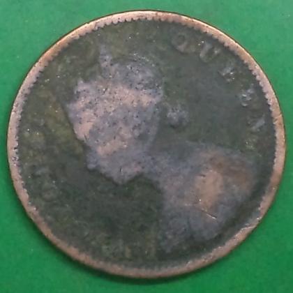 1862 QUARTER 1/4 ANNA QUEEN VICTORIA EMPRESS KOLKATA MINT  #14