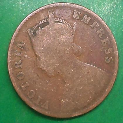 1897 QUARTER 1/4 ANNA QUEEN VICTORIA EMPRESS KOLKATA MINT  #26