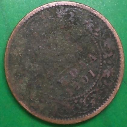 1901  QUARTER ANNA  VICTORIA EMPRESS KOLKATA MINT  no 112