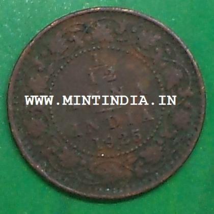 1925  BRITISH INDIA 1/12 ANNA KGV King George V BOMBAY MINT   Commemorative coin