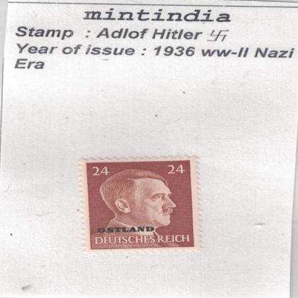 1936 to WW2 NAZI ERA HITLERS VINTAGE STAMP no 604