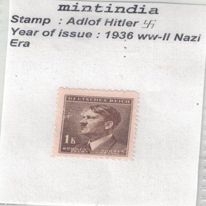 1936 to WW2 NAZI ERA HITLERS VINTAGE STAMP no 608