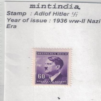 1936 to WW2 NAZI ERA HITLERS VINTAGE STAMP no 611