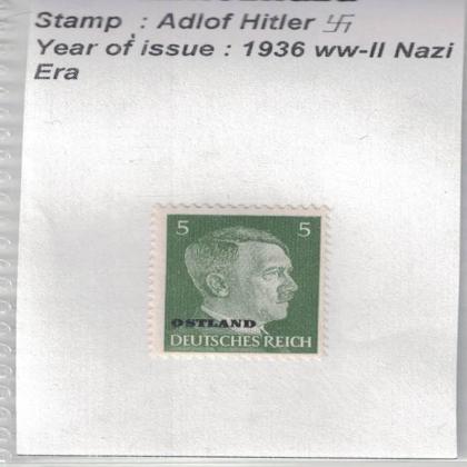 1936 to WW2 NAZI ERA HITLERS VINTAGE STAMP no 612