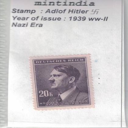 1936 to WW2 NAZI ERA HITLERS VINTAGE STAMP no 646