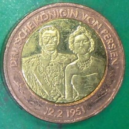 1951  DEAUTSCHLAND GERMAN COMMEMORATIVE PATTERN HEAVY COIN JK443