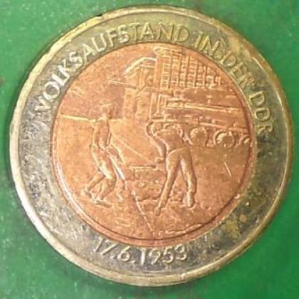 1953  DEAUTSCHLAND GERMAN COMMEMORATIVE PATTERN HEAVY COIN  JK429