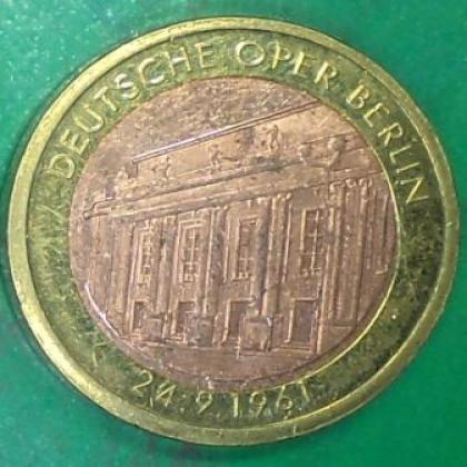 1961  DEAUTSCHLAND GERMAN COMMEMORATIVE PATTERN HEAVY COIN JK422