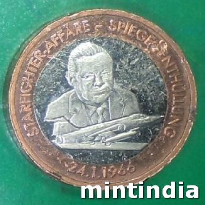 1966 DEAUTSCHLAND GERMAN COMMEMORATIVE PATTERN HEAVY COIN JK315