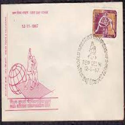 1967 WORLD WRESTLING CHAMPIONSHIP FDC NO 64