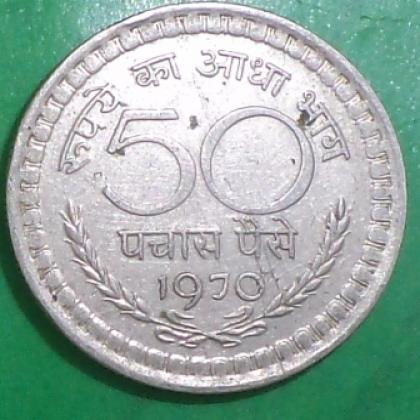 1970 50 NAYA PAISE KOLKATA CALCUTTA  MINT