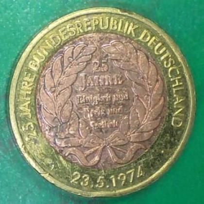 1974  DEAUTSCHLAND GERMAN COMMEMORATIVE PATTERN HEAVY COIN JK303