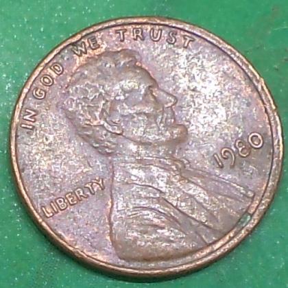 1980 USA ONE CENT LIBERTY  IN GOD WE TRUST COMMEMORATIVE COIN NO 41