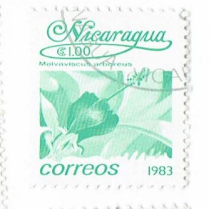 1983 MALVAISCUS FLOWER  COMMEMORATIVE STAMP WS 5