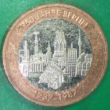 1987  DEAUTSCHLAND GERMAN COMMEMORATIVE PATTERN HEAVY COIN JK331