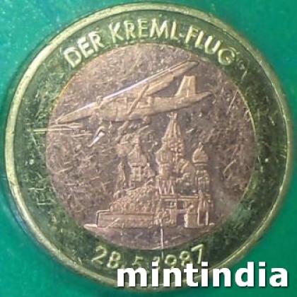 1987 DEAUTSCHLAND GERMAN COMMEMORATIVE PATTERN HEAVY COIN JK329