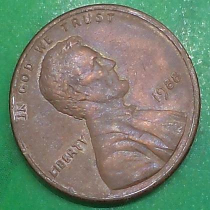 1988 USA ONE CENT LIBERTY  IN GOD WE TRUST COMMEMORATIVE COIN NO 45