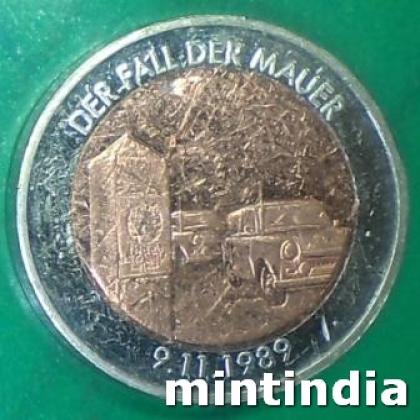 1989 DEAUTSCHLAND GERMAN COMMEMORATIVE PATTERN HEAVY COIN JK476