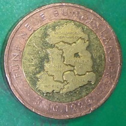 1990  DEAUTSCHLAND GERMAN COMMEMORATIVE PATTERN HEAVY COIN JK324
