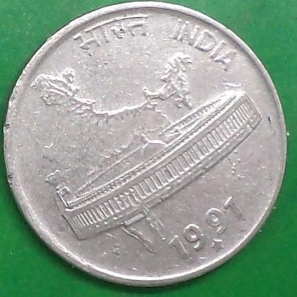 1991 50 PAISE PARLIAMENT BUILDING HYDERABAD MINT COMMEMORATIVE COIN