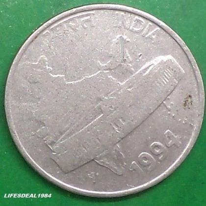 1994 50 PAISE PARLIAMENT KOLKATA CALCUTTA MINT COMMEMORATIVE COIN