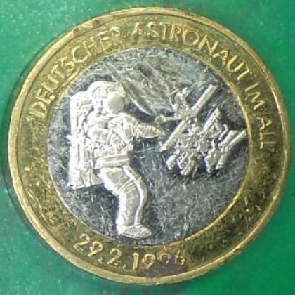 1996  DEAUTSCHLAND GERMAN COMMEMORATIVE PATTERN HEAVY COIN JK345