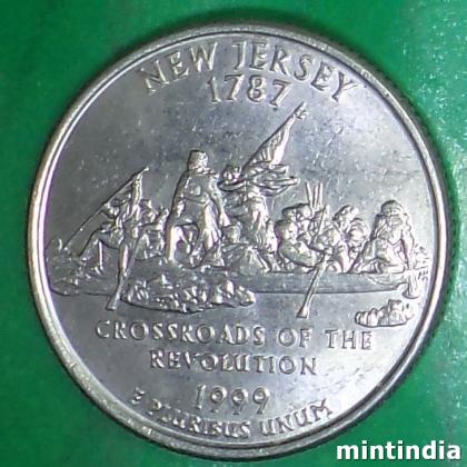 1999 NEW JERSEY UAS QUARTER DOLLAR COMMEMORATIVE COIN BX118