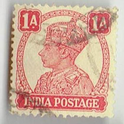 1As KGVI BRITISH INDIA STAMP CSB 14