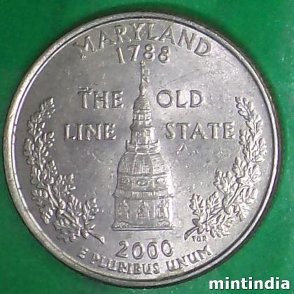 2000 MARYLAND USA QUARTER DOLLAR COMMEMORATIVE COIN BX120