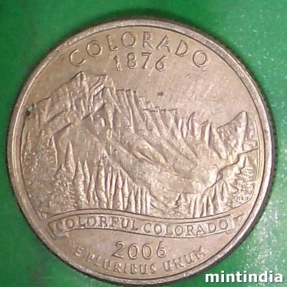 2006 COLORADO USA QUARTER DOLLAR COMMEMORATIVE COIN BX101