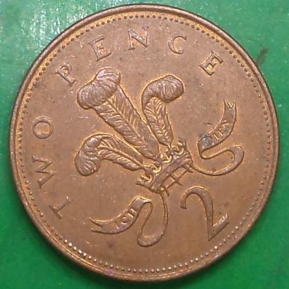 2007 2 PENCE ELIZABETH II D G REG F D  COIN  NO 63