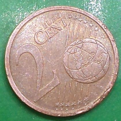 2009 A GEMANY EURO 2 CENT BERLIN MINT CUPPER COIN   NO 52