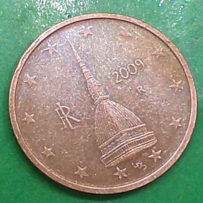 2009 R  ITALY EURO 2 CENT ROME MINT  COIN   NO 54