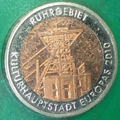 2010  DEAUTSCHLAND GERMAN COMMEMORATIVE PATTERN HEAVY COIN JK380