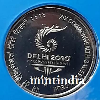 2010 DELHI COMMON WEALTH GAME RS 2 NOIDA MINT UNC COMMEMORATIVE COIN