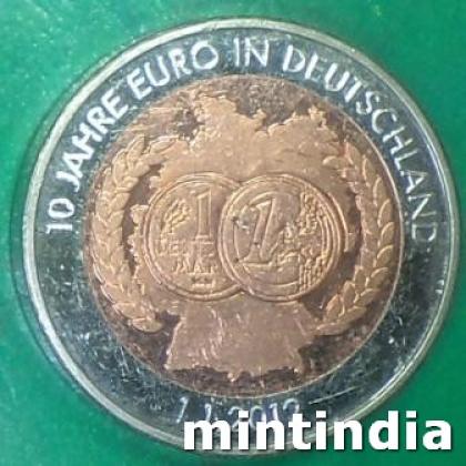 2012 DEAUTSCHLAND GERMAN COMMEMORATIVE PATTERN HEAVY COIN JK372
