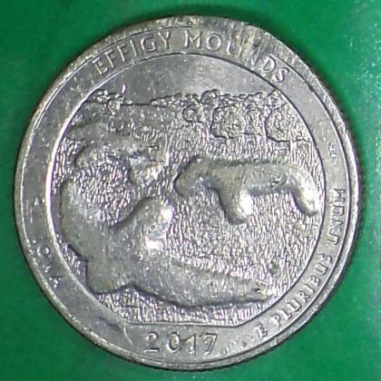 2017  Effigy Mounds National Monument COMMEMORATIVE COIN BX
