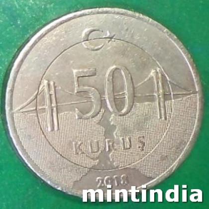 2018 TURKEY 50 KURUS COIN JK397