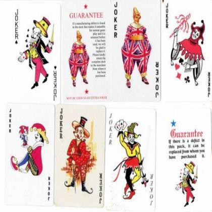 8 DIFFERENT JOKERS CARD HIGHLY COLLECTIBLES LOT 3