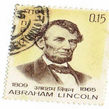 ABRAHAM LINCON COMMEMORATIVE STAMP CSB 1