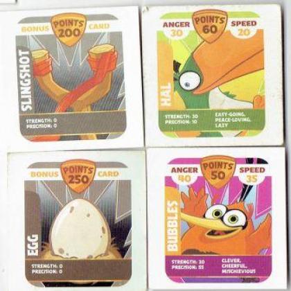 ANGRY BIRD ALL DIFFERENT BONUS CARDS L4