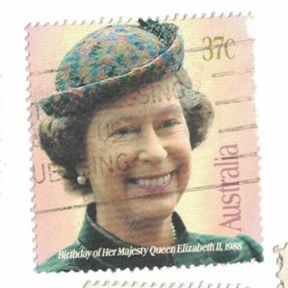 AUSTRALIA 37 CENT QUEEN BIRTDAY STAMP WS 09